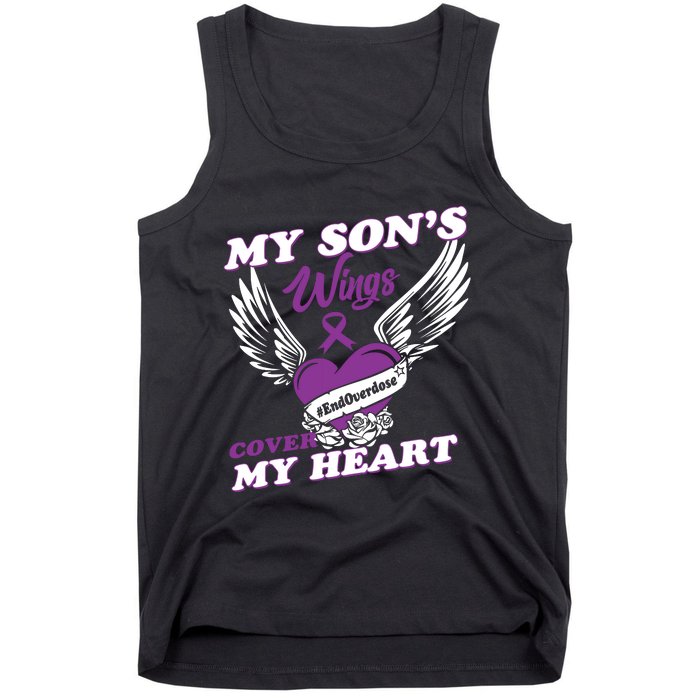 My Sons Wings Love Cover My Heart Gift Tank Top