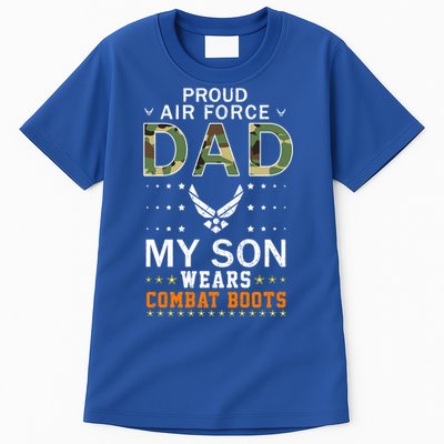 My Son Wear Combat Bootsgiftproud Air Force Dad Camouflage Army Gift Tall T-Shirt