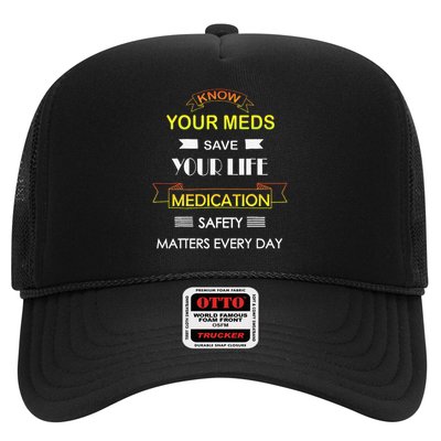 Medication Safety Week Healthcare Awareness Take Meds Safely Trucker Hat