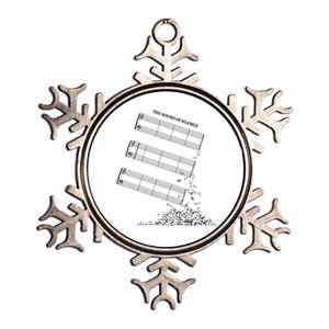 Music Sheet Without Sheet Music Gift The Sound Of Silence Gift Metallic Star Ornament