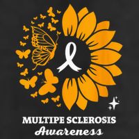 Multiple Sclerosis Warrior Awareness Sunflower Ribbon 25L Jumbo Tote
