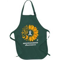 Multiple Sclerosis Warrior Awareness Sunflower Ribbon Apron