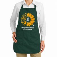 Multiple Sclerosis Warrior Awareness Sunflower Ribbon Apron