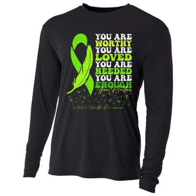 Motivational Support Warrior Mental Health Awareness Cooling Performance Long Sleeve Crew