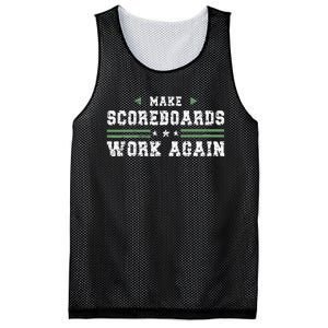 Make Scoreboards Work Again Funny Baseball And Softball Mesh Reversible Basketball Jersey Tank