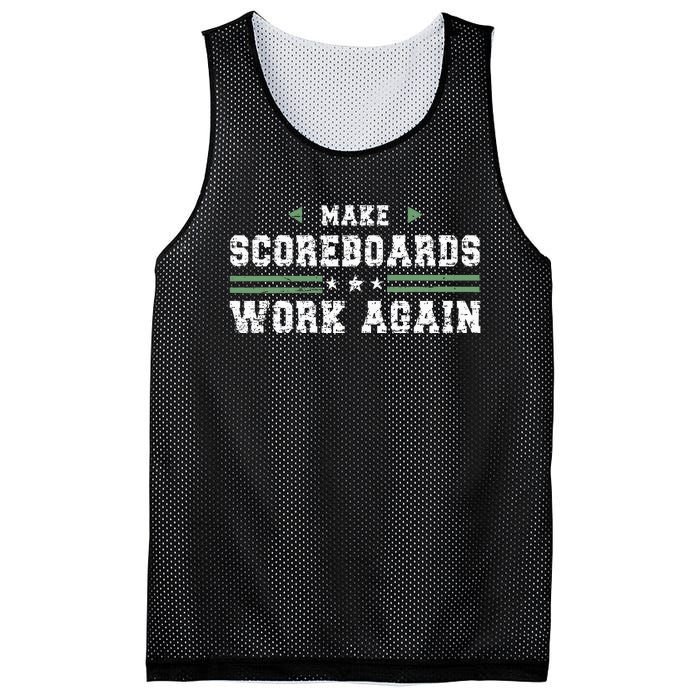 Make Scoreboards Work Again Funny Baseball And Softball Mesh Reversible Basketball Jersey Tank