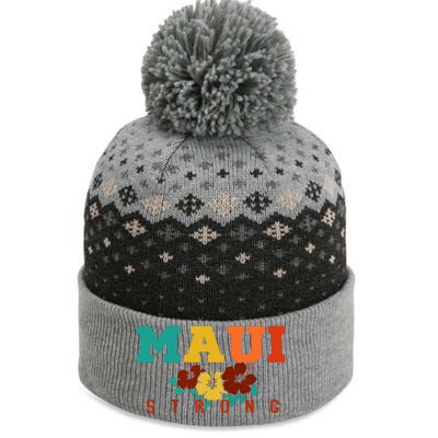 Maui Strong Wildfire Support Gift Pray For Maui The Baniff Cuffed Pom Beanie