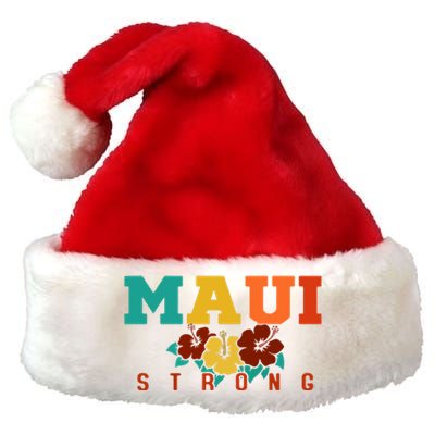 Maui Strong Wildfire Support Gift Pray For Maui Premium Christmas Santa Hat