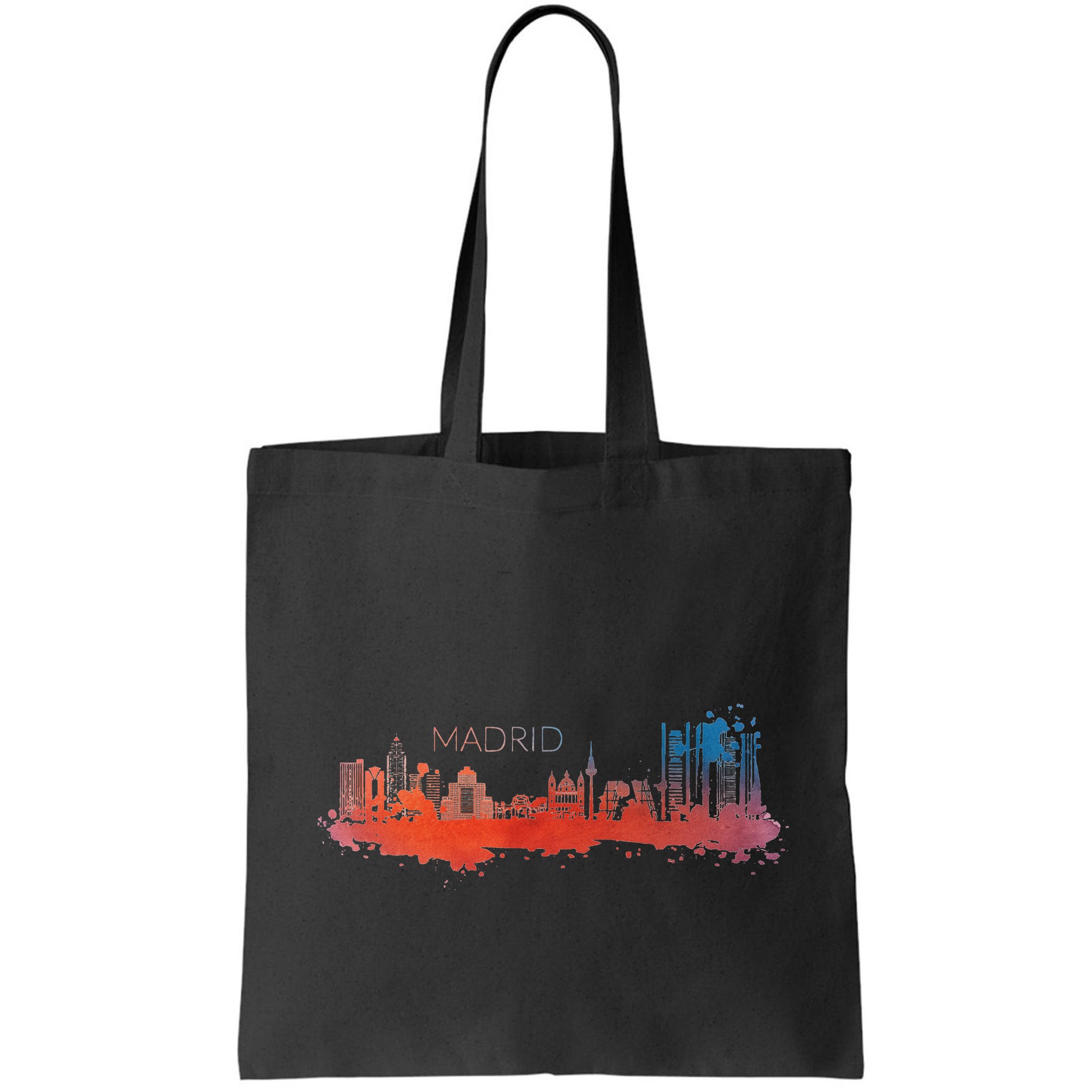 Madrid Skyline Watercolour Spain Souvenir Gift Bag