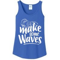 Make Some Waves Summer Vibes Beach Vacay Summertime Summer Cool Gift Ladies Essential Tank