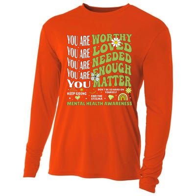 Motivational Support Warrior Mental Health Awareness Matters Cooling Performance Long Sleeve Crew