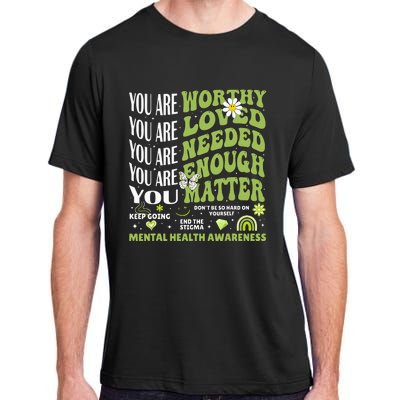 Motivational Support Warrior Mental Health Awareness Matters Adult ChromaSoft Performance T-Shirt