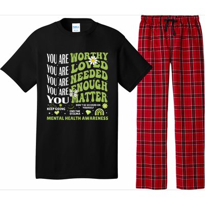 Motivational Support Warrior Mental Health Awareness Matters Pajama Set