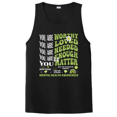 Motivational Support Warrior Mental Health Awareness Matters PosiCharge Competitor Tank