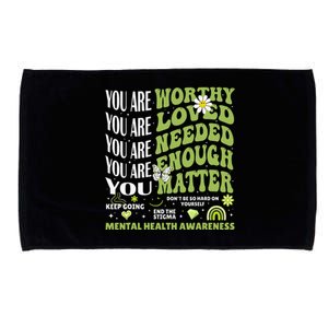 Motivational Support Warrior Mental Health Awareness Matters Microfiber Hand Towel