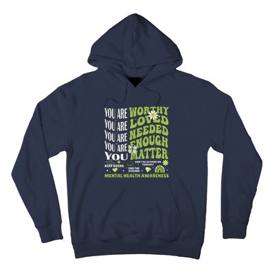 Motivational Support Warrior Mental Health Awareness Matters Hoodie