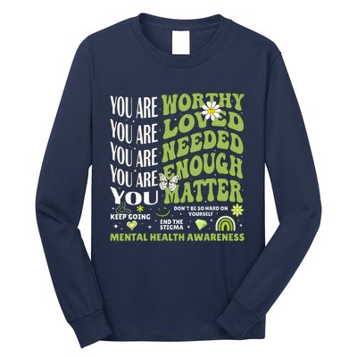 Motivational Support Warrior Mental Health Awareness Matters Long Sleeve Shirt