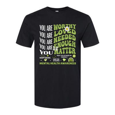 Motivational Support Warrior Mental Health Awareness Matters Softstyle CVC T-Shirt