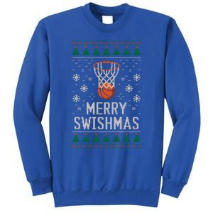 Merry Swishmas Xmas Basketball Ugly Christmas Style Cool Gift Sweatshirt