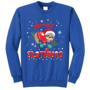 Merry Slothmas Xmas Gift Christmas Pajama For Sloth Lovers Cute Gift Sweatshirt