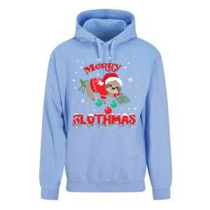 Merry Slothmas Xmas Gift Christmas Pajama For Sloth Lovers Cute Gift Unisex Surf Hoodie