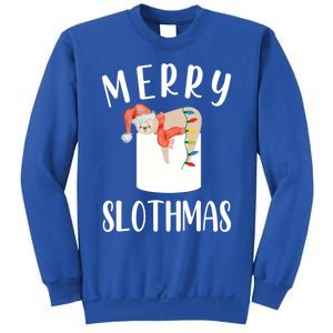 Merry Slothmas Xmas Sloth Animal Accessories Decor Gift Sweatshirt