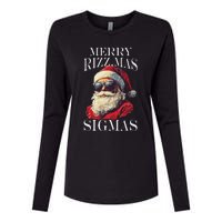 Merry Sigmas Xmas Christmas Santa Claus Womens Cotton Relaxed Long Sleeve T-Shirt