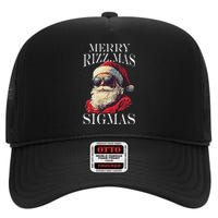 Merry Sigmas Xmas Christmas Santa Claus High Crown Mesh Back Trucker Hat