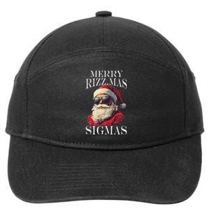 Merry Sigmas Xmas Christmas Santa Claus 7-Panel Snapback Hat