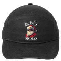 Merry Sigmas Xmas Christmas Santa Claus 7-Panel Snapback Hat