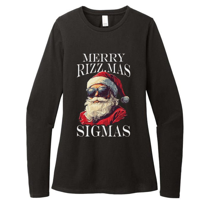 Merry Sigmas Xmas Christmas Santa Claus Womens CVC Long Sleeve Shirt