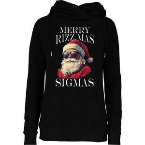 Merry Sigmas Xmas Christmas Santa Claus Womens Funnel Neck Pullover Hood