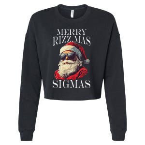 Merry Sigmas Xmas Christmas Santa Claus Cropped Pullover Crew