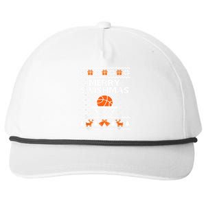 Merry Swishmas Xmas Basketball Ugly Christmas Style Gift Snapback Five-Panel Rope Hat