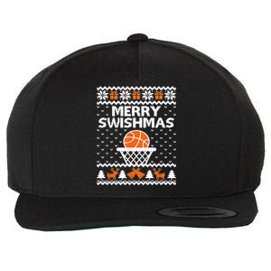 Merry Swishmas Xmas Basketball Ugly Christmas Style Gift Wool Snapback Cap