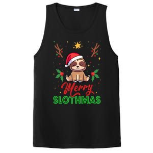 Merry Slothmas Xmas Pajama For Sloth Lovers Gift PosiCharge Competitor Tank