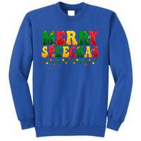 Merry Speechmas Xmas Light Slp Speech Therapist Christmas Great Gift Sweatshirt