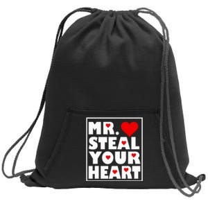 Mr Steal Your Heart Valentines Day Sweatshirt Cinch Pack Bag