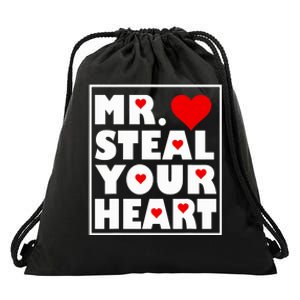 Mr Steal Your Heart Valentines Day Drawstring Bag