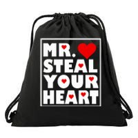 Mr Steal Your Heart Valentines Day Drawstring Bag