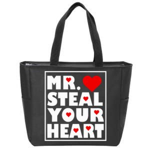 Mr Steal Your Heart Valentines Day Zip Tote Bag