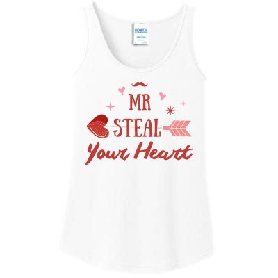 Mr Steal Your Heart Cute Valentine's Day Ladies Essential Tank