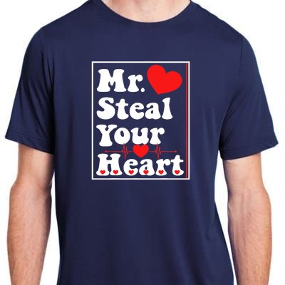 Mr. Steal Your Heart Valentines Day Boy Adult ChromaSoft Performance T-Shirt