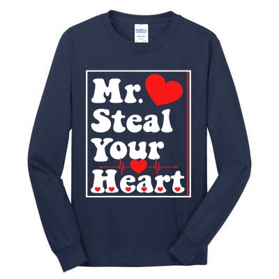 Mr. Steal Your Heart Valentines Day Boy Tall Long Sleeve T-Shirt