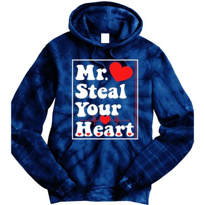 Mr. Steal Your Heart Valentines Day Boy Tie Dye Hoodie