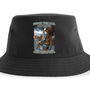 Mens Support Your Local Pole Dancer Lineman Sustainable Bucket Hat