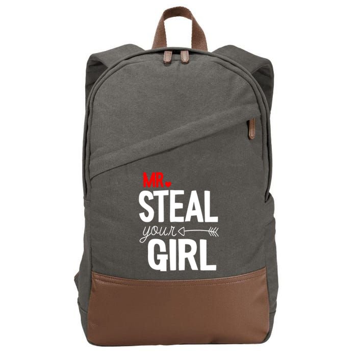 Mr Steal Your Valentines Day Funny Vgiftday Cool Gift Cotton Canvas Backpack