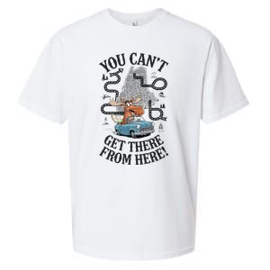 Maine Saying You Can’T Get There From Here! Sueded Cloud Jersey T-Shirt