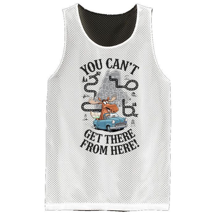 Maine Saying You Can’T Get There From Here! Mesh Reversible Basketball Jersey Tank