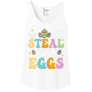 Mr Steal Your Eggs Easter Sunday Funny Easter Ladies Essential Tank